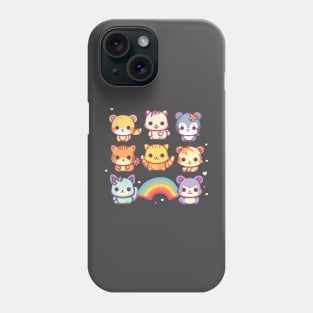 Kawaii Pride Animal Squadron Phone Case