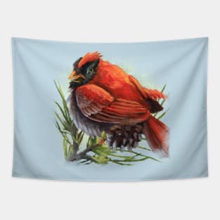 Cranky Cardinal Tapestry