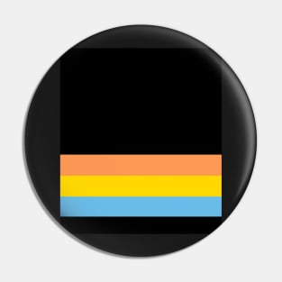 orange yellow blue short (dark) Pin