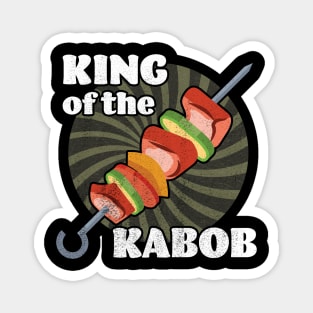 King of the Kabob Grilling Distressed Design Magnet