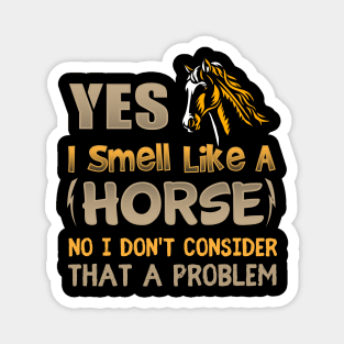 Yes I Smell Like A Horse No I Don't Consider That A Problem Magnet