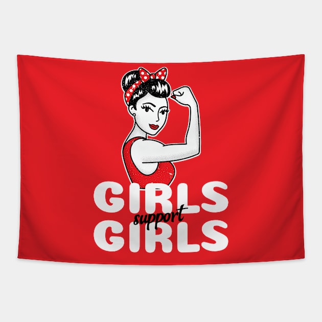 Girls Support Girls Tapestry by OniSide