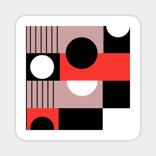 bauhaus pattern Magnet