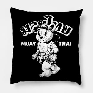 Muay Thai Boxing Mascot Bear Pillow