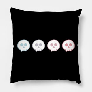 Cute Pastel Skulls Pillow