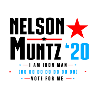 Vote Nelson Muntz 2020 Election (Simpsons - Black) T-Shirt