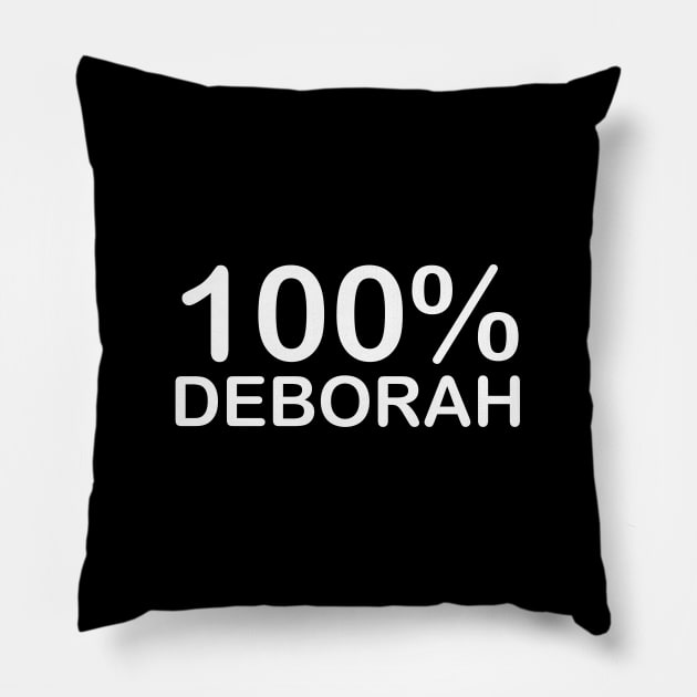 Deborah name, fathers day gifts from wife and daughter. Pillow by BlackCricketdesign