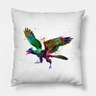 Archaeopteryx in water color Pillow