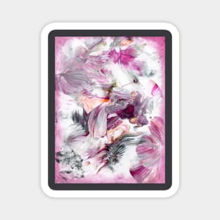 abstract pink splash Magnet