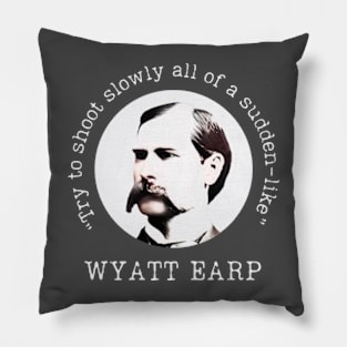 Wyatt Earp on Shooting Pillow