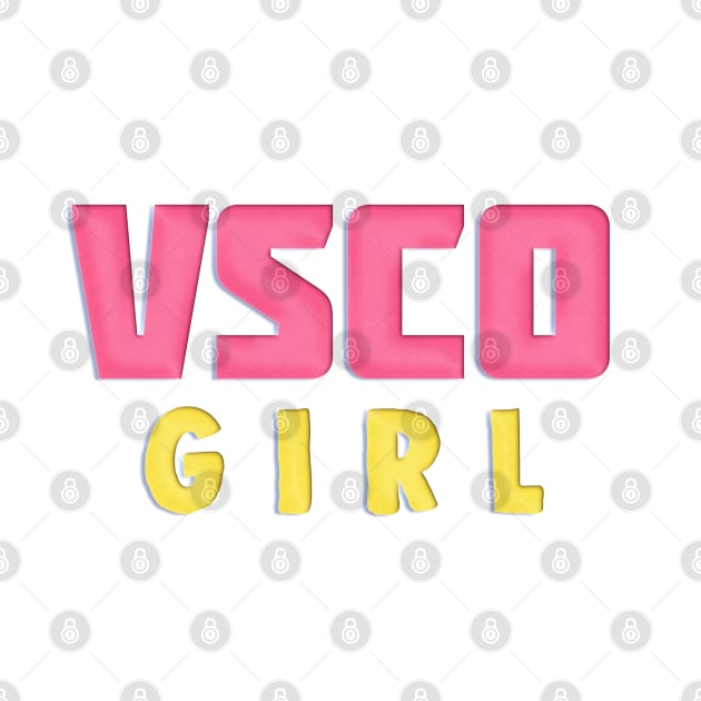 VSCO GIRL / Paper Cutout Style Design by DankFutura