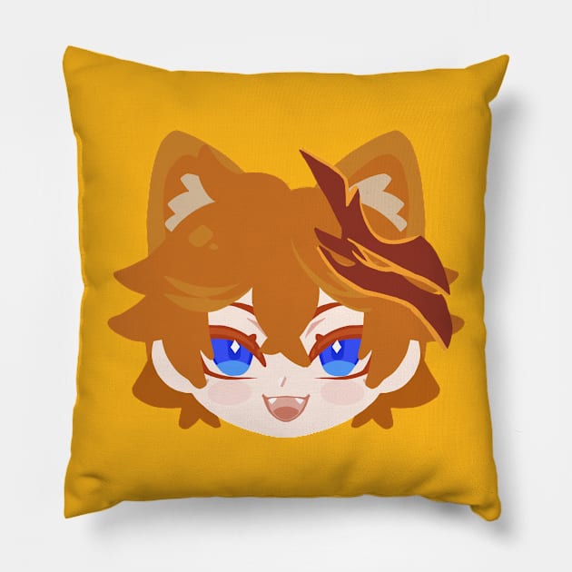 Fox Childe/Tartaglia Pillow by NerdyTshirts