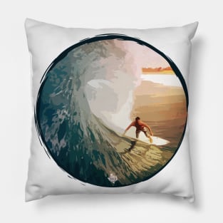 Texas Style Lone Surfer Pillow