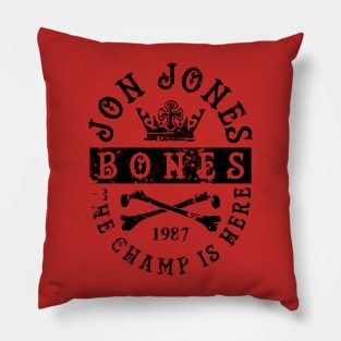 Jon Jones The Champ Is Here BLK Pillow