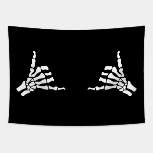 Skeleton Hands Design for a Halloween or Rock Fan Tapestry