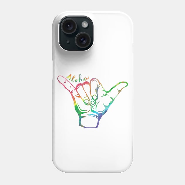 Shaka sign Phone Case by RosaliArt