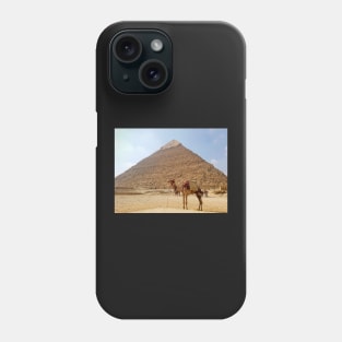 Egypt camel in front of Pyramid Phone Case