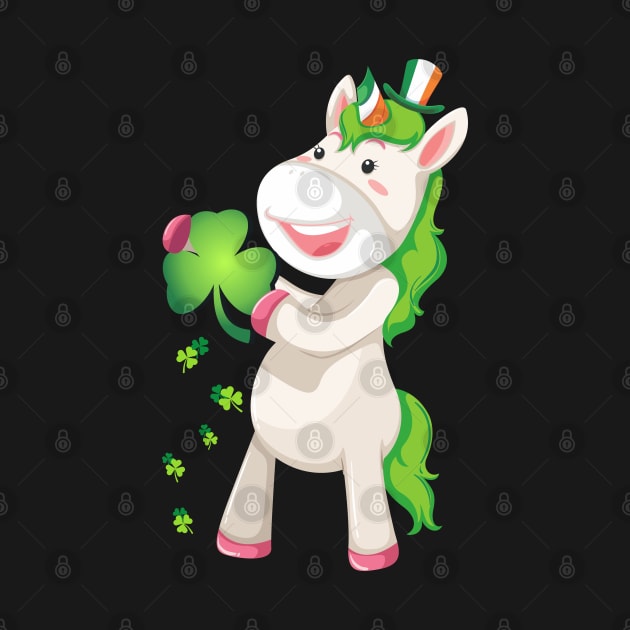 St Patricks Day Girls Dabbing Unicorn Leprechaun Lepricorn by Pannolinno