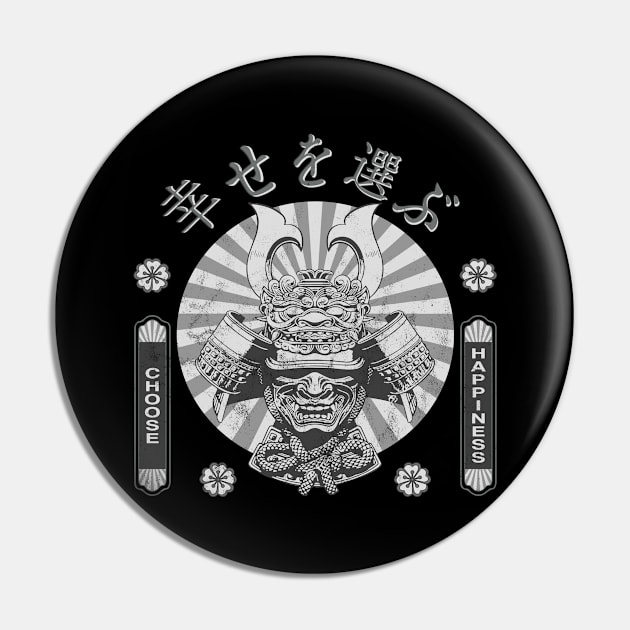 Japanese Samurai Mask Bushido Armour Katana Warrior Kanji Choose Happiness Symbol Character 617 Pin by dvongart