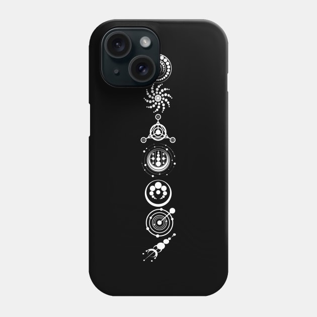 CROP CIRCLES-white Phone Case by Tripnotic