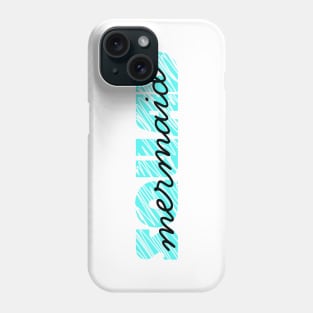 Mermaid squad in blue Phone Case