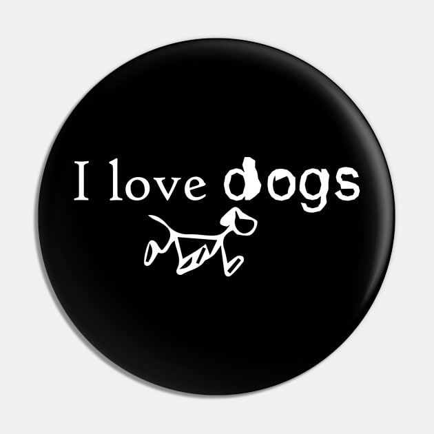 I Love Dogs, Gift for Dad, Papa Gift, Dad Gift, Gift for Papa, Daddy Gift, Dad Birthday Gift, Papa Birthday Gift Pin by CoApparel