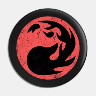 Red Mana Magic The Gathering Vintage Pin