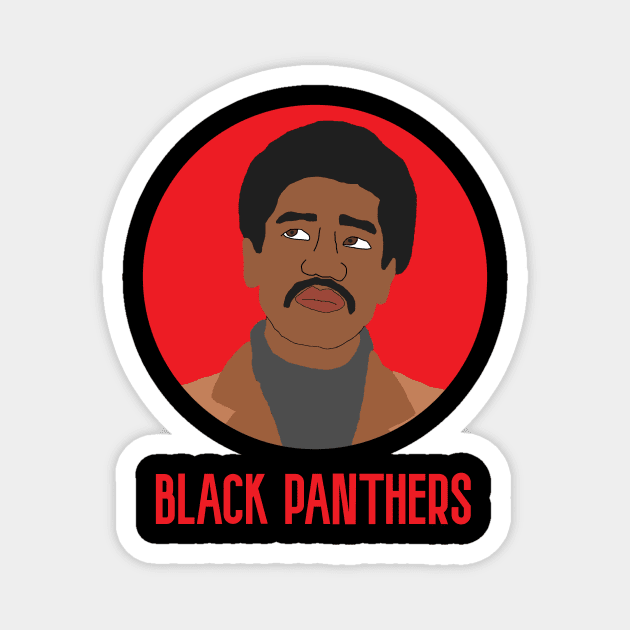 Bobby Seale Black Panthers Magnet by RevolutionInPaint