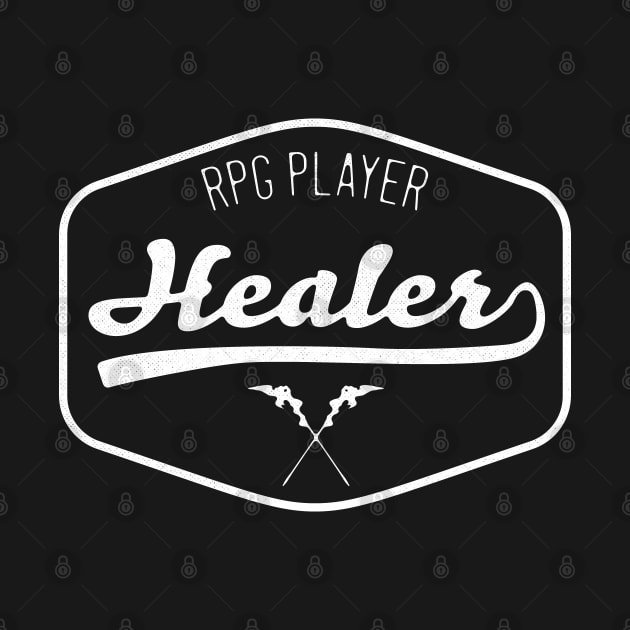 RPG player. MMORPG, JRPG gamers healer druid. by W.Pyzel