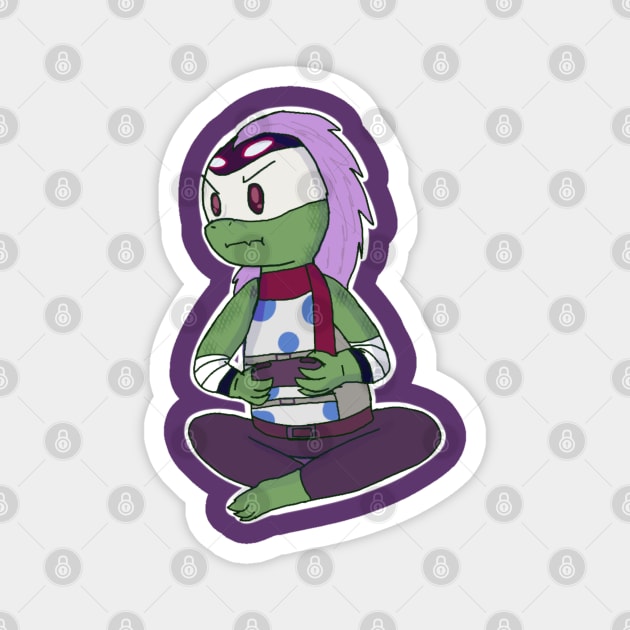 Gamer Lizard Magnet by EeveelutionLova