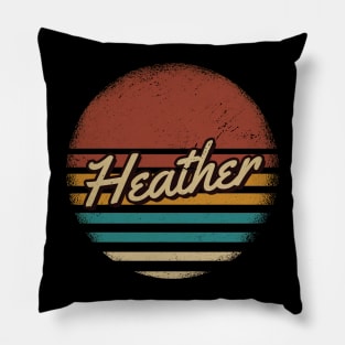 Heather Vintage Text Pillow