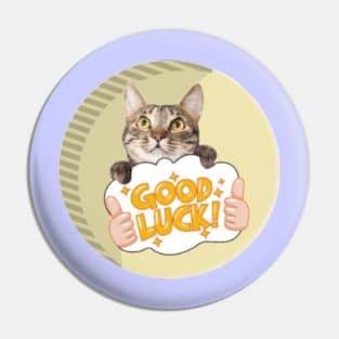 Good Luck Cat Pin