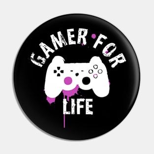 Gamer For Life Pin