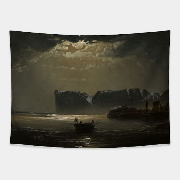 The North Cape by Moonlight by Peder Balke Tapestry by Classic Art Stall