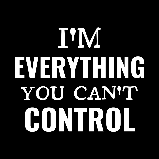 Everything You Can't Control by FunnyStylesShop