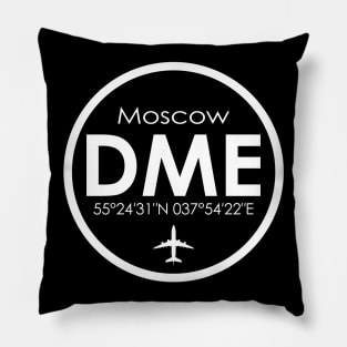 DME, Moscow Domodedovo Airport, Russia Pillow