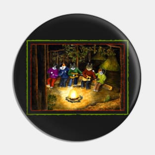 cats singing by bonfire Pin