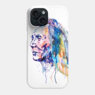 Sioux Warrior Watercolor Phone Case