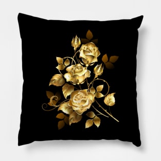 Gold roses Pillow