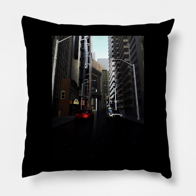 Cars On The Road Pillow by Shaheen01