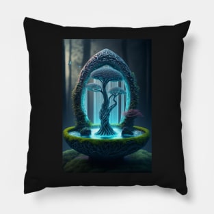 Tranquil Water Garden Pillow