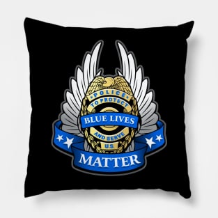 Police Badge Pillow