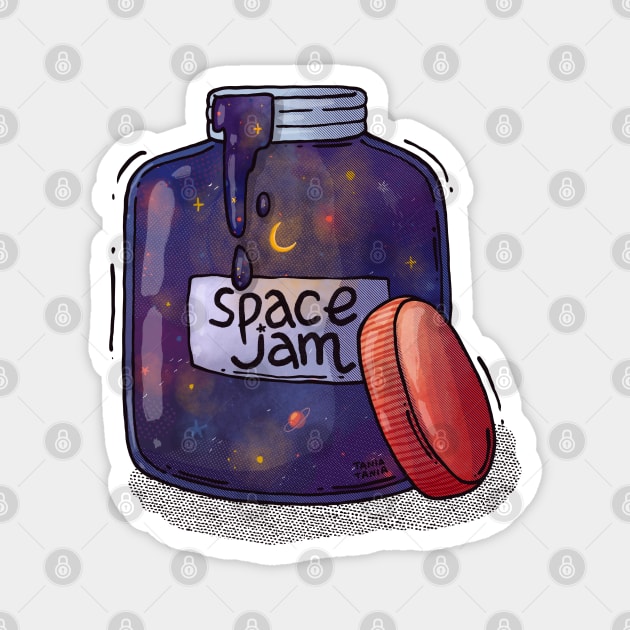 Space Jam Magnet by Tania Tania