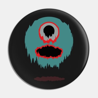 Droopy ball monster Pin