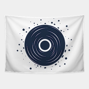 Minimalist Blackhole, Powerful Gravitational Singularity in Outer Space Art Tapestry