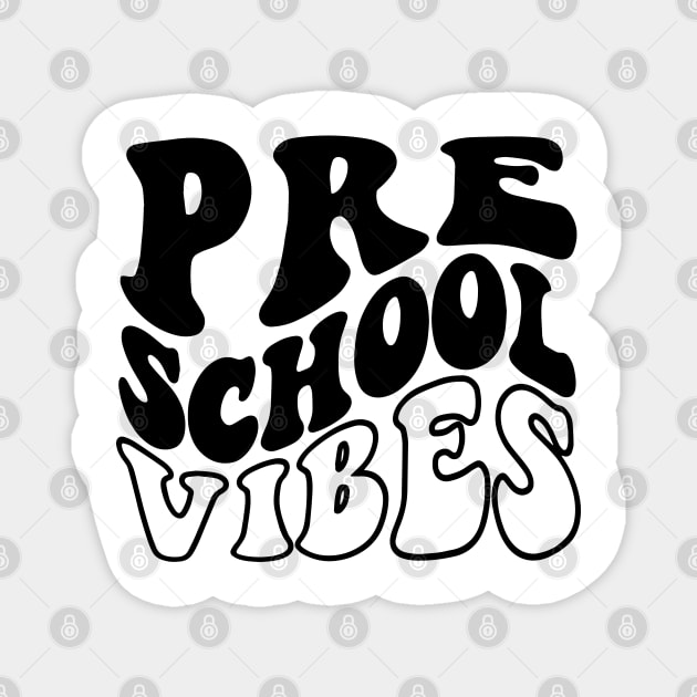 Pre School Vibes Magnet by ZimBom Designer