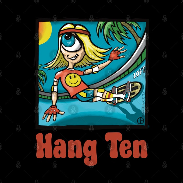 Tony Ocula Hang Ten by Art from the Blue Room