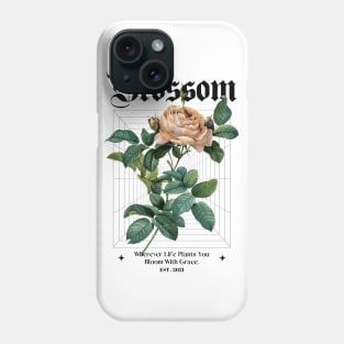 Blossom Streetwear Aesthetic - White Phone Case