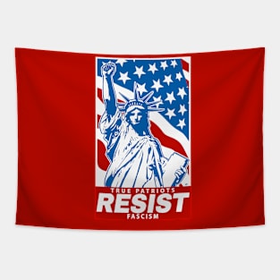 Liberty Resist Fascism Tapestry