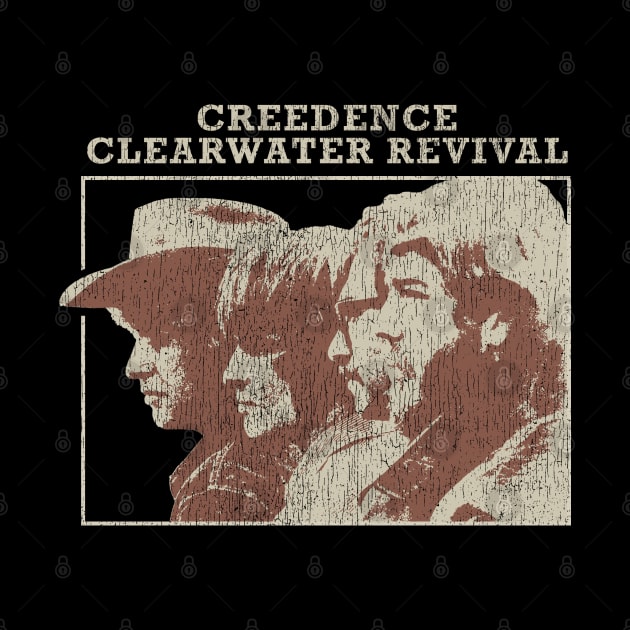 CCR Vintage Retro Distressed Fanart Design by snowblood